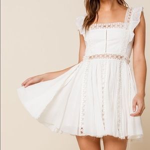 FREE PEOPLE Verona White Lace Dress Size XS